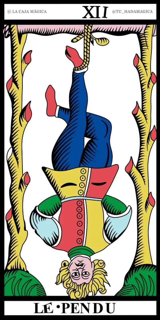 El Colgado — Tarot de Marsella